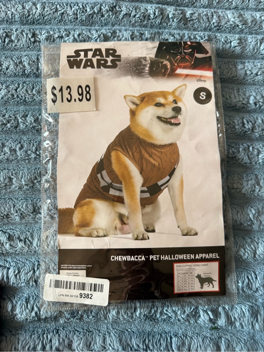Star Wars Chewbacca Dog Costume - Brown with Black & White Bandolier